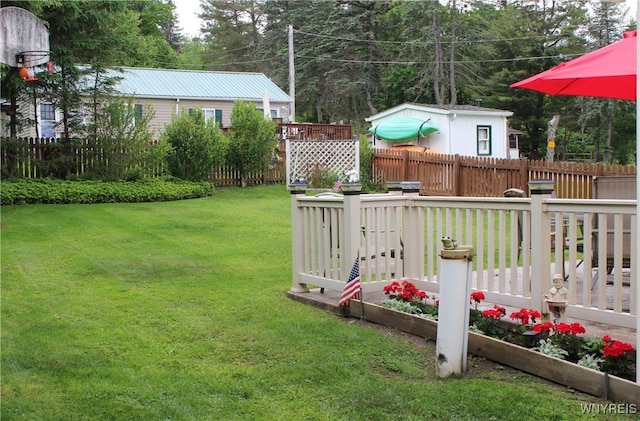 5436 Java Lake Rd, Java, NY 14009 - view of yard with a wooden deck