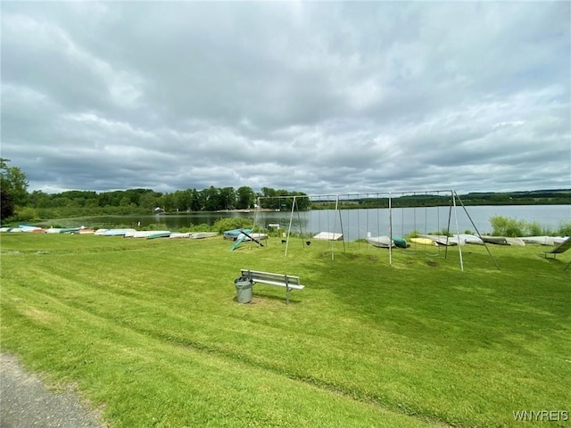 5436 Java Lake Rd, Java, NY 14009 - view of home's community featuring a water view and a yard
