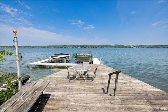 2516 W Lake Rd, Skaneateles, NY 13152 - dock with boat lift and a water view