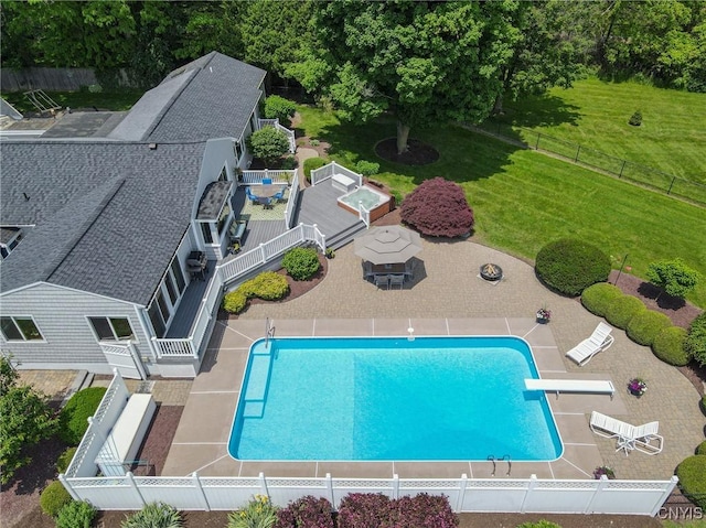 2516 W Lake Rd, Skaneateles, NY 13152 - view from above of property with a pool