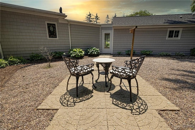 2516 W Lake Rd, Skaneateles, NY 13152 - patio terrace at dusk with a patio