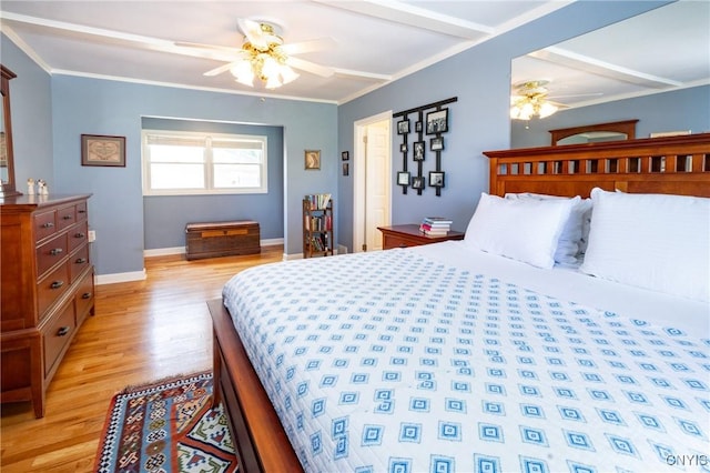 2516 W Lake Rd, Skaneateles, NY 13152 - bedroom with light wood-style floors and a ceiling fan