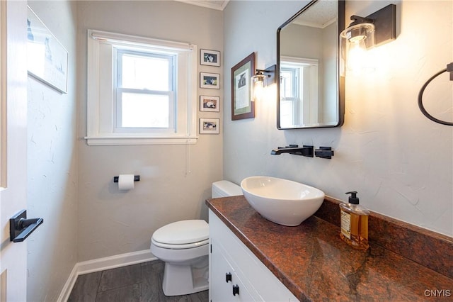 2516 W Lake Rd, Skaneateles, NY 13152 - half bath with crown molding and vanity