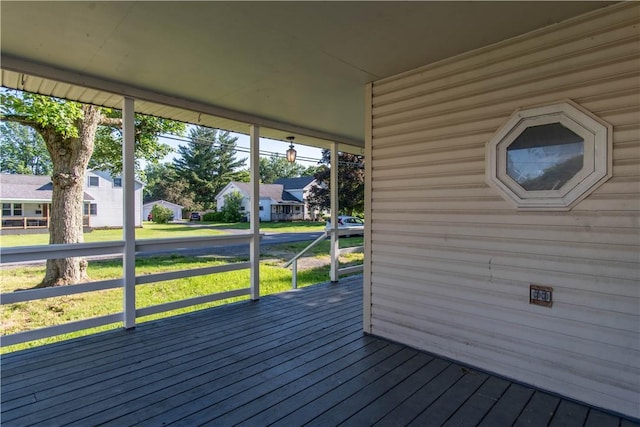 11 Grove St, Adams, NY 13605 - deck featuring a lawn and a residential view