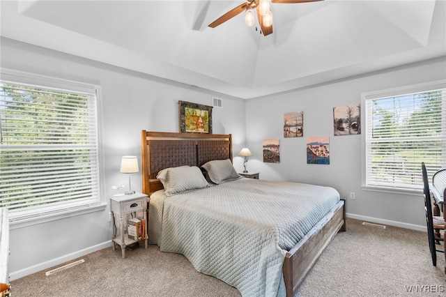 720 N Star Rd, Elma, NY 14052 - carpeted bedroom featuring a raised ceiling and a ceiling fan