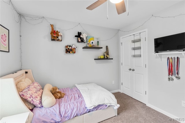 720 N Star Rd, Elma, NY 14052 - carpeted bedroom with ceiling fan and a closet