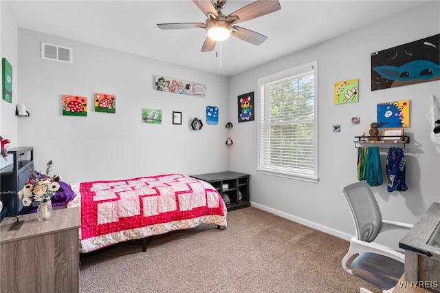 720 N Star Rd, Elma, NY 14052 - carpeted bedroom with baseboards and a ceiling fan