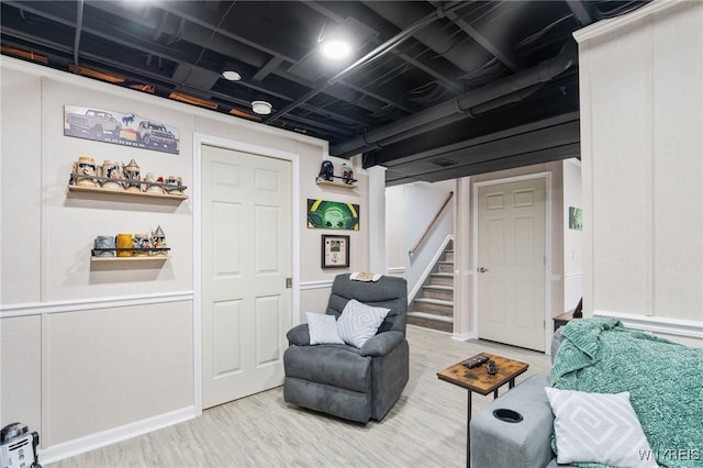 720 N Star Rd, Elma, NY 14052 - sitting room featuring wood finished floors and stairs