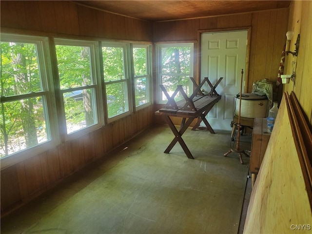 182 Seneca Rd, Webb, NY 13420 - sunroom featuring wooden walls