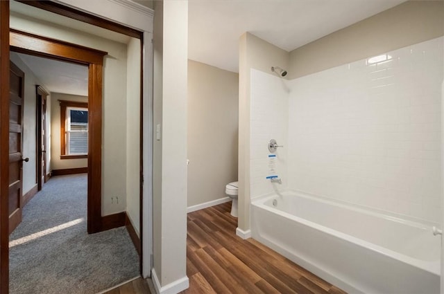 23 Peacock St, Auburn, NY 13021 - full bathroom with washtub / shower combination and wood finished floors
