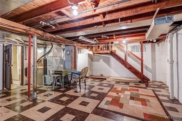 2104 Walnut Ave, Niagara Falls, NY 14301 - unfinished below grade area featuring tile patterned floors