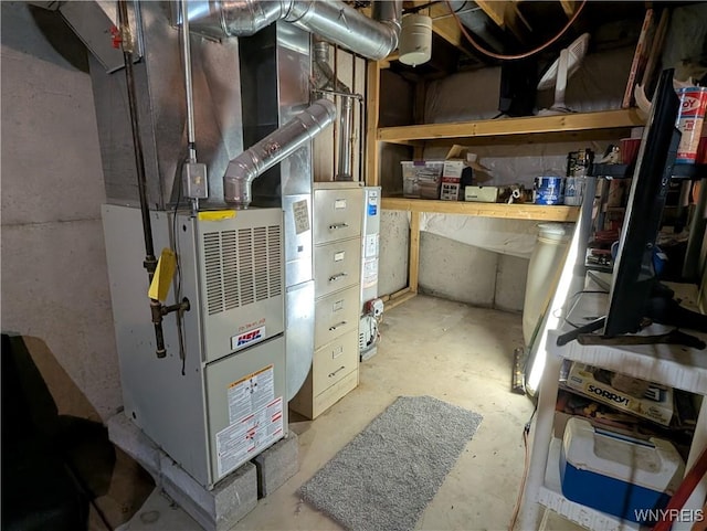 11030 Roosevelt Hwy, Yates, NY 14098 - utility room with heating unit
