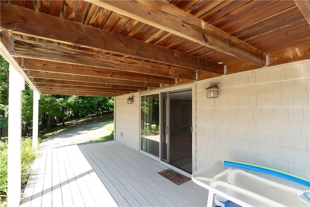 5343 Cedarwood Ln, Conesus, NY 14435 - view of wooden terrace