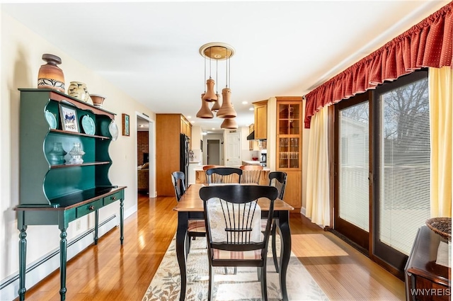 288 W Maplemere Rd, Amherst, NY 14221 - dining room featuring a baseboard radiator and light wood-style floors