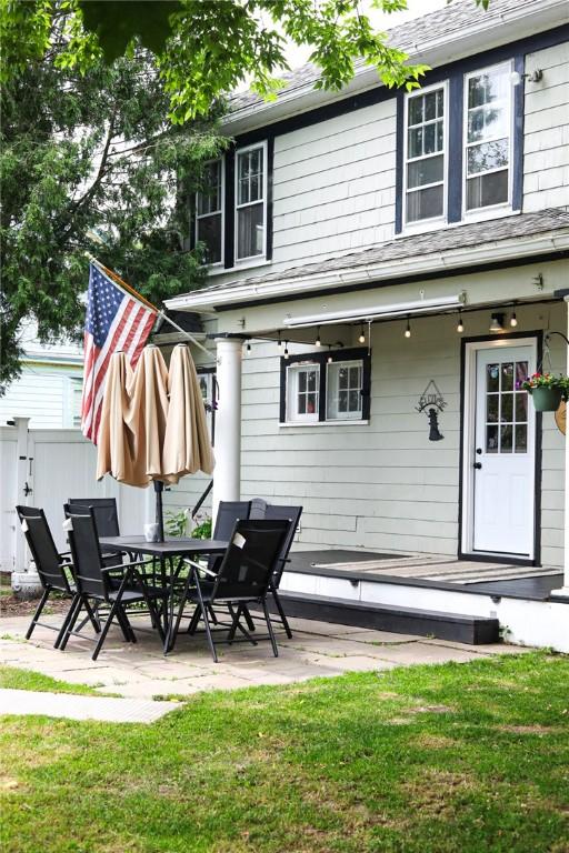 459 W Water St, Elmira City, NY 14905 - back of house featuring a patio