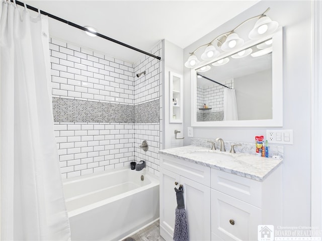 709 Main St, Olean, NY 14760 - bathroom with shower / tub combo and vanity