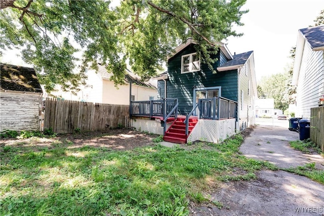 807 Tifft St, Buffalo, NY 14220 - back of house featuring a deck