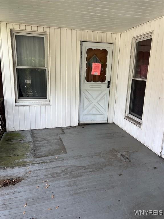 4535 Holley Byron Rd, Clarendon, NY 14470 - view of exterior entry with a deck