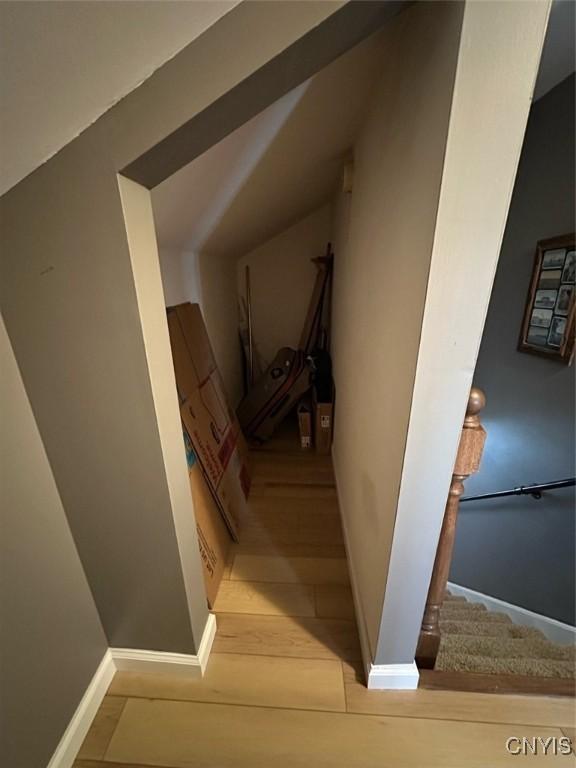 4 Mechanic St, Camden, NY 13316 - staircase with baseboards and wood finished floors