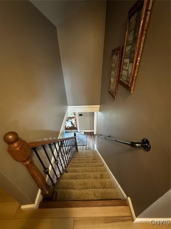 4 Mechanic St, Camden, NY 13316 - staircase featuring baseboards and wood finished floors