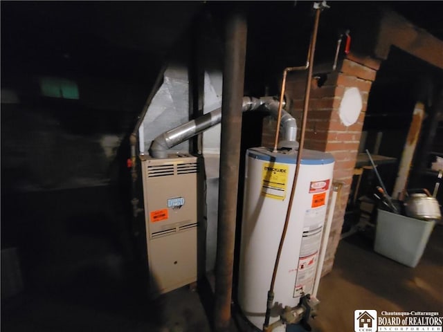421 Falconer St, Jamestown, NY 14701 - utilities featuring gas water heater