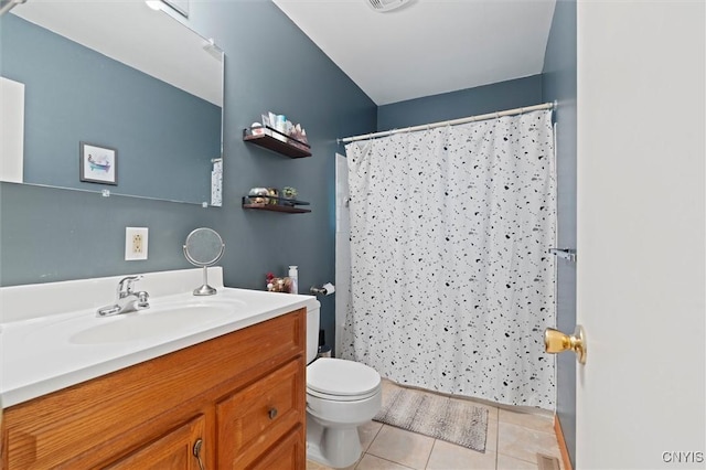 103 Walrath Dr, Sullivan, NY 13037 - bathroom featuring vanity, tile patterned floors, and a shower with shower curtain