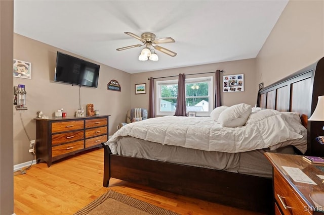 103 Walrath Dr, Sullivan, NY 13037 - bedroom featuring light wood finished floors and a ceiling fan