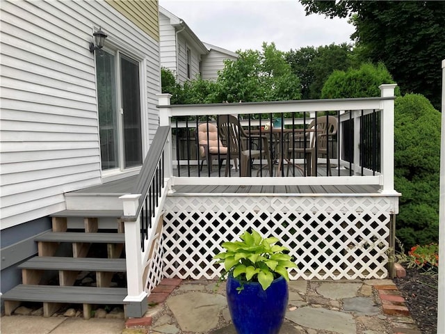 74 Cleveland Ave, Elmira, NY 14905 - deck featuring stairs