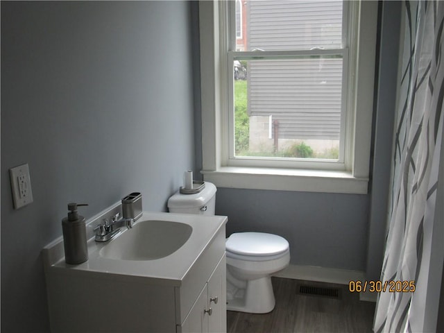 4 Geneva St, Lyons, NY 14489 - bathroom with plenty of natural light, vanity, and wood finished floors