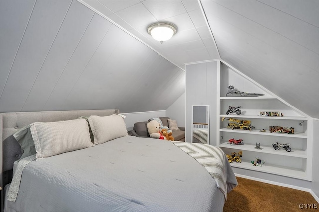 230 Thieme Pl, Utica, NY 13502 - bedroom featuring carpet and vaulted ceiling
