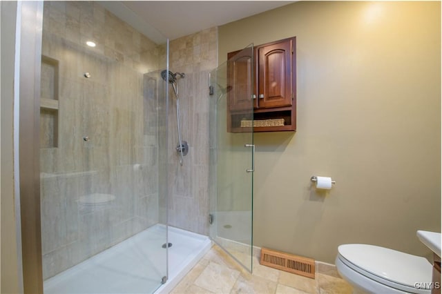 3200 Ransom Rd, Pompey, NY 13078 - full bathroom with a stall shower and toilet