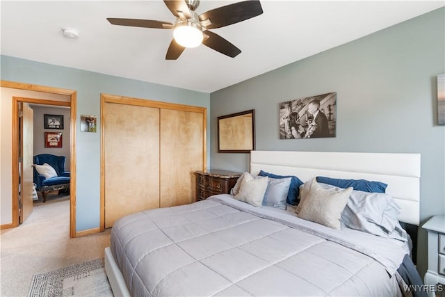 4024 Bond St, Hamburg, NY 14219 - carpeted bedroom with a closet and a ceiling fan