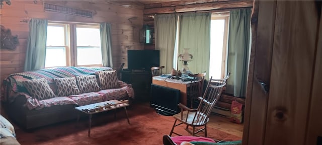 372 Windsong Rd, Harpersfield, NY 13786 - living room featuring plenty of natural light and an office area