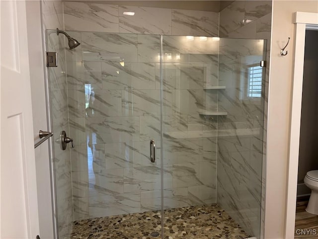 105 Austin Meadows Dr S, Manlius, NY 13104 - bathroom featuring toilet and a stall shower