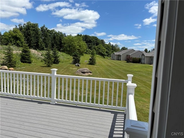 105 Austin Meadows Dr S, Manlius, NY 13104 - wooden terrace with a lawn
