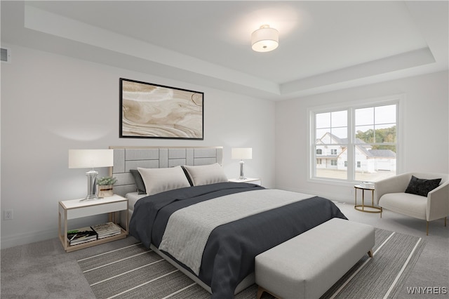 71 Woodthrush Trl, Orchard Park, NY 14127 - bedroom with carpet flooring and a tray ceiling