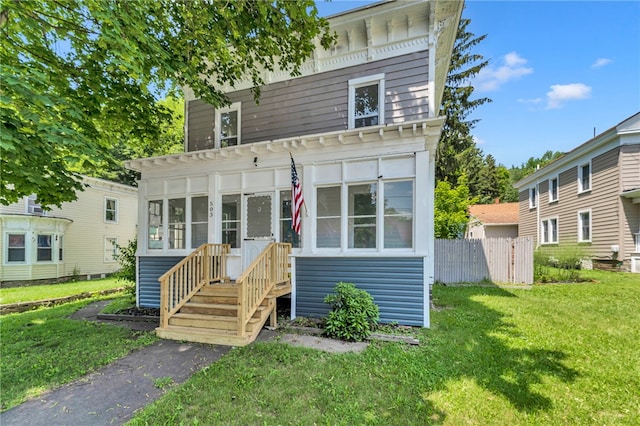 503 Main St, Oneonta, NY 13820 - view of front facade with a sunroom