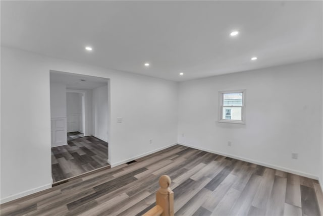 503 Main St, Oneonta, NY 13820 - unfurnished room with wood finished floors and recessed lighting