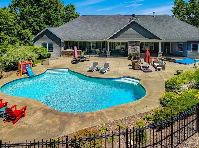 4614 Vrooman Dr, Lewiston, NY 14092 - view of pool with a patio area