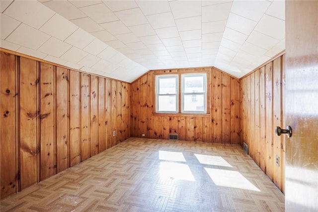 232 W Ivy St, East Rochester, NY 14445 - additional living space with wood walls and lofted ceiling