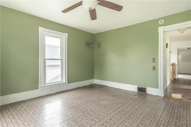 662 Burchard St, Watertown City, NY 13601 - spare room with ceiling fan and carpet flooring
