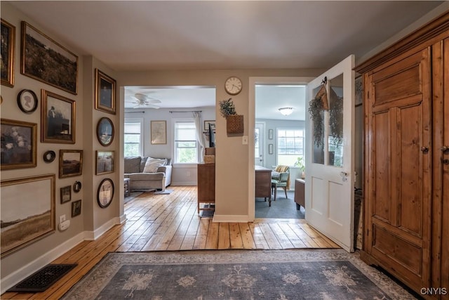 1 Mcbride St, Kirkland, NY 13323 - entryway with light wood finished floors and ceiling fan