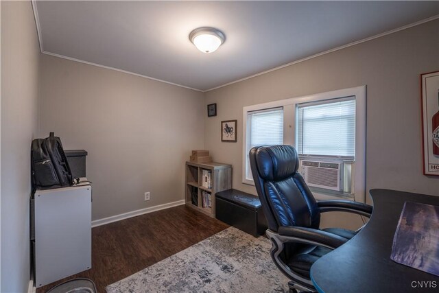 1 Mcbride St, Kirkland, NY 13323 - home office with wood finished floors and ornamental molding
