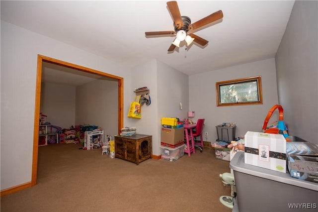 13 Highland Pl, Lancaster, NY 14086 - playroom with carpet and ceiling fan