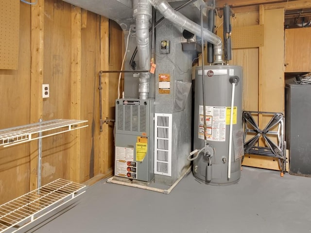 449 Pinnacle Rd, Henrietta, NY 14623 - utility room with water heater and heating unit