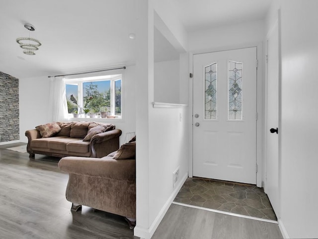 449 Pinnacle Rd, Henrietta, NY 14623 - entryway featuring wood finished floors and baseboards