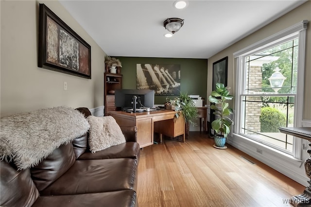 4901 Pineledge Dr W, Clarence, NY 14031 - home office with wood finished floors