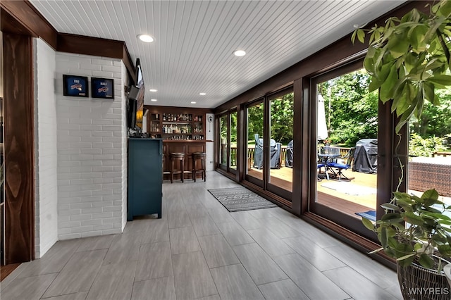 4901 Pineledge Dr W, Clarence, NY 14031 - reception area featuring recessed lighting and bar