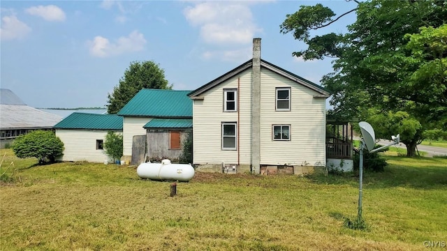14183 State Route 90, Summerhill, NY 13092 - back of house with a lawn