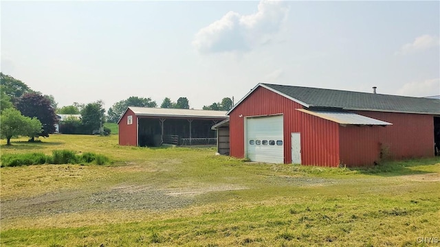14183 State Route 90, Summerhill, NY 13092 - view of pole building featuring a yard and driveway